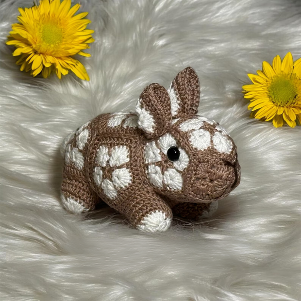 Petal the Rabbit African Flower Crochet Pattern