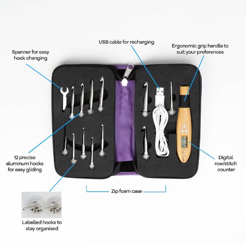 Crochet Counting Hook & Handle Set
