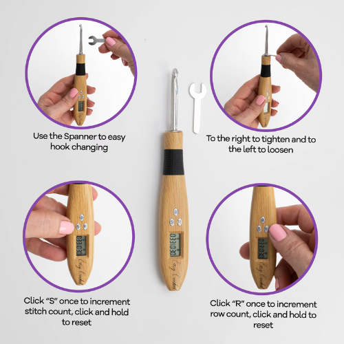 Crochet Counting Hook & Handle Set